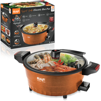 RAF 8L Marmite Électrique Multifonction Antiadhésive pour la Maison, Plaque Chauffante Électrique, Cuisinière Électrique R.5428, Grande Capacité 32CM