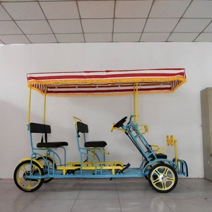 <span class=keywords><strong>Bicicleta</strong></span> <span class=keywords><strong>Familiar</strong></span> Tándem de <span class=keywords><strong>4</strong></span> <span class=keywords><strong>Ruedas</strong></span> para <span class=keywords><strong>4</strong></span> Personas, <span class=keywords><strong>Bicicleta</strong></span> Surrey para Adultos, Venta Caliente de Fábrica - Product Image 5