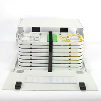 Panneau de brassage à fibres optiques personnalisable de type tiroir FPP-D7 1U-4U, connecteur SC/LC, métal-plastique, ODF FTTX, capacité 12-192 fibres