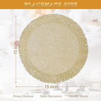 TUOTU Classique, isolé en PVC, réutilisable, résistant à l'huile, durable, antidérapant, écologique, séchage rapide, résistant à la chaleur, souple, diamètre 38 cm