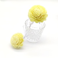 4.5cm 6cm diffuseur de roseaux fleur faite à la main couleur jaune fleur en bois Sola