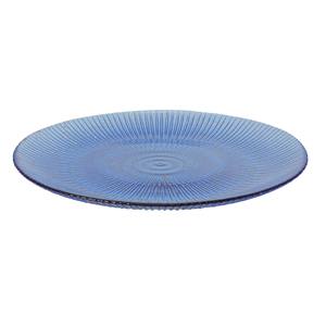 Assiette à dessert en verre bleu marine DIAM. 21CM - Product Image 1
