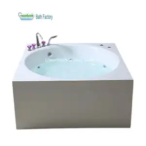 Fabricant Offre Spéciale salle de bain adulte carré autoportant jacuzzi Combo baignoire de Massage avec douche