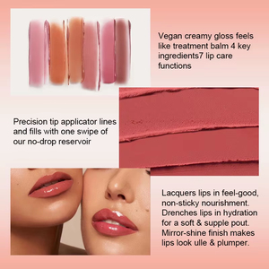 Brillo Labial con Color de Alta Pigmentación, Resistente al Agua, Vegano, Larga Duración, Mate, Líquido, Hidratante, para Maquillaje Diario - Product Image 5