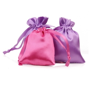 Giá Rẻ Giá Và Chất Lượng Cao Lụa <span class=keywords><strong>Satin</strong></span> Đồ Trang Sức Dây Kéo Túi Nhỏ Tóc Giả Tóc Đóng Gói Túi Cho Tóc Giả, Mỹ Phẩm, Biểu Tượng Tùy Chỉnh - Product Image 4