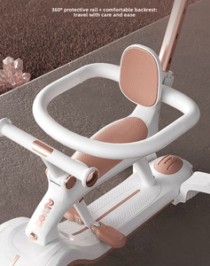 Trottinette pour enfants de <span class=keywords><strong>1</strong></span> à 12 ans, modèles pliants à pédales pour garçons et filles, voiture à bascule pour bébé 5 en <span class=keywords><strong>1</strong></span> avec lumière et musique - Product Image 3