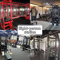 SK-Commercial – Machine de musculation multi-stations 8 postes, équipement de fitness multi-stack pour l'entraînement de force