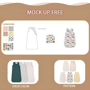 עיצוב מותאם אישית במבוק תינוק תינוק התינוק ישן תינוק שק שק שק שק שמיכה לבישה - Product Image 4