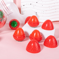 Baume à lèvres hydratant en forme de fraise, parfumé aux fruits, longue tenue, mignon, rose, pour filles, maquillage gloss à lèvres