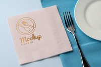 Serviettes de Cocktail de Luxe en Gros, Serviettes en Papier Personnalisées avec Logo, Serviettes de Boissons en Papier Airlaid, Échantillon Gratuit