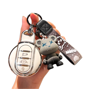 Couverture de clé de voiture haut de gamme pour <span class=keywords><strong>BMW</strong></span> série 3 320li série 5 530 X3 X1 <span class=keywords><strong>X2</strong></span> paquet de boucle de protection <span class=keywords><strong>porte</strong></span>-clés modèle Fit pour hommes et femmes - Product Image 1