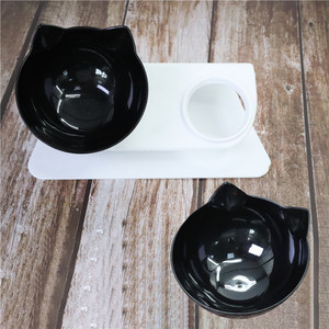 Ensemble de bols doubles pour chats, design antidérapant, fournitures pour animaux de compagnie - Product Image 2