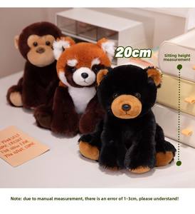 Peluche Super Morbidi di Animali della Foresta e della Giungla: Tigre, Giraffa, Scimmia, Elefante, Orso, <span class=keywords><strong>Volpe</strong></span> - Giocattoli Morbidi Imbottiti - Product Image 2