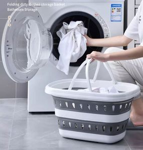 Offre Spéciale rétractable PP en plastique pliable cuisine et blanchisserie paniers de rangement panier à linge sale - Product Image 5