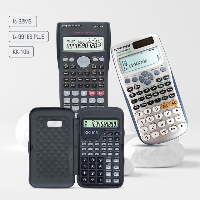 Student Financial Function Scientific Calculator FC-82MS 991 Model Battery Powered ABS Material CTIFREE Brand