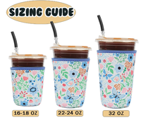 Manchon de tasse à café glacé en néoprène avec logo personnalisé, manchon réutilisable pour café glacé, pour boissons chaudes ou froides