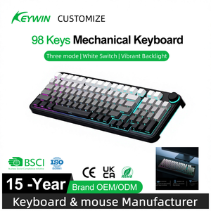 Teclado Mecánico para Juegos de 98 Teclas, Tri-Modo, Hotswap, Gasket, OEM, con Retroiluminación RGB Degradada - Product Image 1