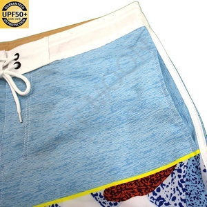 Custom Wholesale Side Panel Pattern Fabric Lightweight Four Way Stretch Panel Shorts Beach Shorts <b>Men</b> Swim <b>Trunks</b> Shorts - Product Image 2