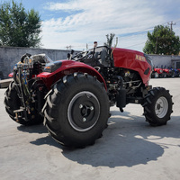 Tracteur agricole 50HP 60HP 70HP 80HP 4x4 pour serres et petites exploitations agricoles avec rotoculteur