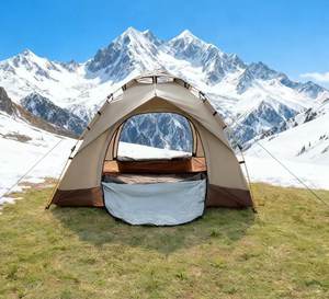 Tienda de Campaña Familiar Impermeable para Exteriores de 1 a 4 Personas, Fácil de Instalar, Doble Capa, con Protección UV y Dos Puertas - Product Image 2