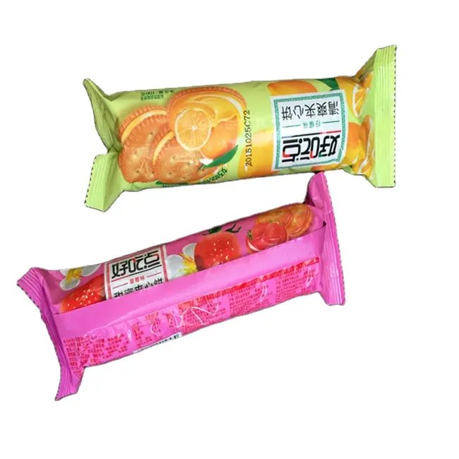 Customized printing plastic malaysia sugar stick packing plastic roll sachets for cookie packaging