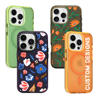 Couvertures transparentes sur mesure pour téléphone portable pour iPhone 16 Plus cadre de pare-chocs coloré pour iPhone 15 14 13 étuis magnétiques