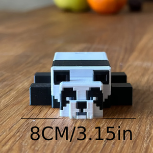 Ornement Panda en Blocs 3D Imprimés Créatifs – Décoration Tendance et Jouet Articulé pour Collection Animaux & Dinosaures - Product Image 2