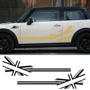 2 uds pegatina para carrocería de coche rayas puerta lateral pegatinas para BMW <span class=keywords><strong>MINI</strong></span> <span class=keywords><strong>Cooper</strong></span> S Countryman R60 F60 F55 F56 R56 Paceman R61 R50 - Product Image 2
