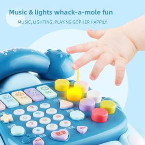 Jouet Téléphone Bilingue en Bois pour Enfants, Téléphone Fixe Éducatif, Piano Musical, Éducation Précoce pour Bébé, Histoire Apaisante - Product Image 3