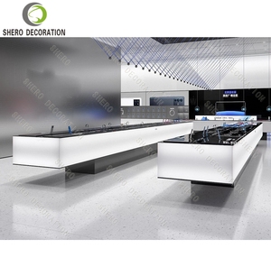 ตู้โชว์ไม้แบบกำหนดขนาดได้สำหรับร้านค้า ตู้โชว์โทรศัพท์มือถือแบบกระจก - Product Image 4