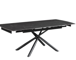 Mesa de comedor plegable con efecto de mármol, la fábrica china suministra directamente mesa de comedor de extensión nórdica y sillas de melamina MDF - Product Image 5