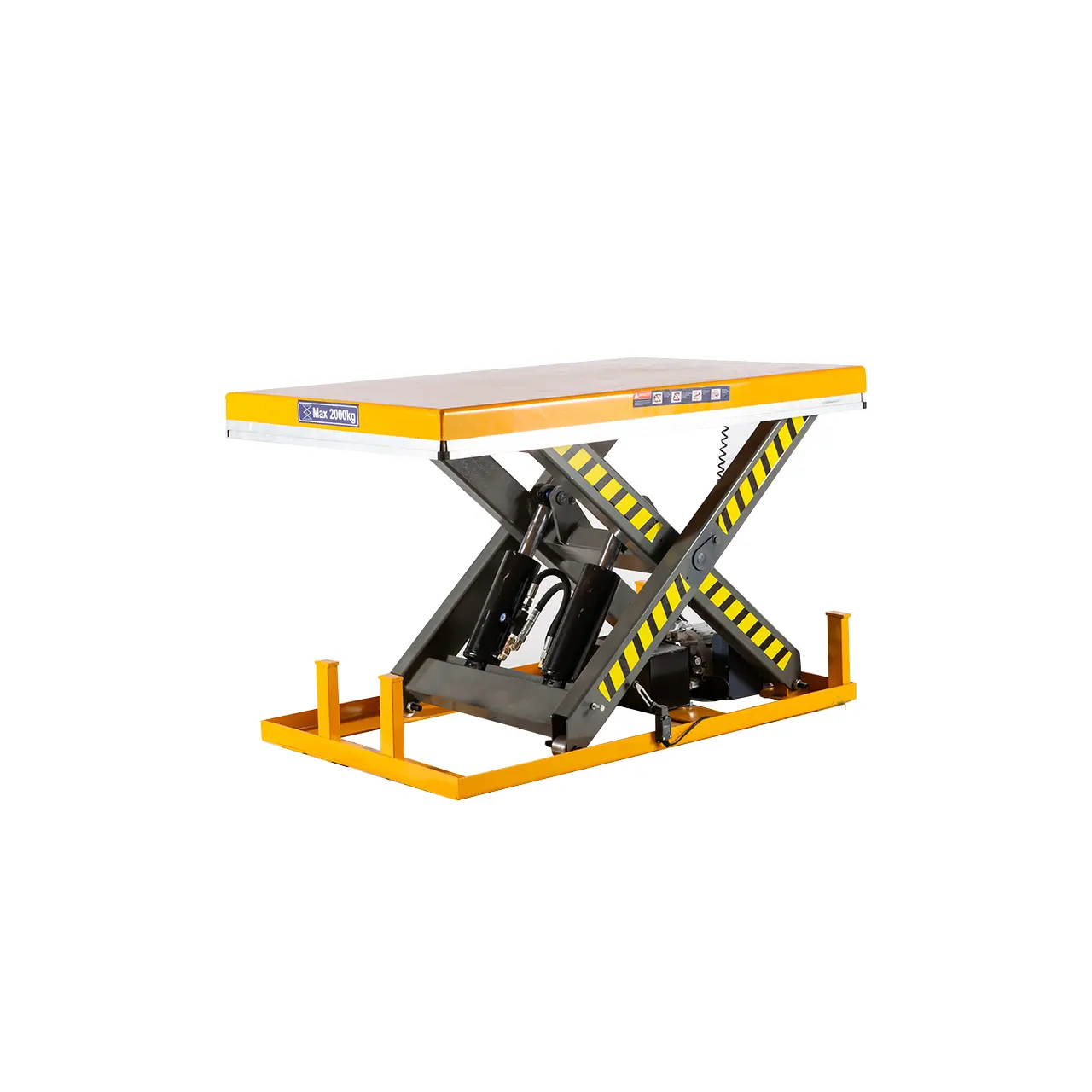 Labor-saving handling Stable and not deformed forklift lifter Weight 180KG hydraulic Lift Tables electric lift platform