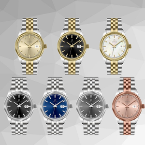 Montre mécanique de luxe personnalisée 5ATM étanche en acier inoxydable boîtier rond montre bracelet montre automatique pour hommes femmes - Product Image 1