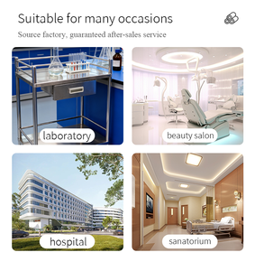 Carrello Medico in Acciaio Inossidabile con 4 Ruote, Adatto per Sale d'Emergenza, Carrello Medico a Doppio Cassetto - Product Image 6