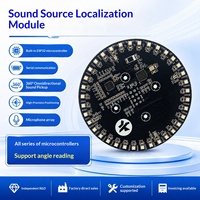6 1 Modul Array Mikrofon Audio Mems, Modul Lokalisasi Sumber Suara, Mikrofon 360 Derajat dengan Pengambilan Suara Omnidirectional