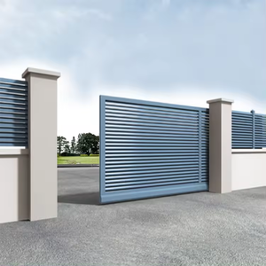 Puerta de Entrada Automática para Entrada de Vehículos, Diseños de Puertas <span class=keywords><strong>Correderas</strong></span>, Diseños de Puertas Laterales de Aluminio para el Hogar - Product Image 6