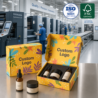 Emballage cosmétique en carton ondulé recyclable de petite taille avec logo personnalisé, boîte d'expédition en papier