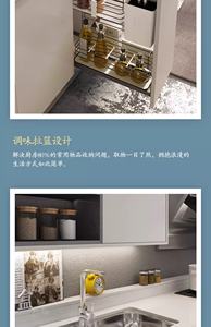 Ensemble de meubles de cuisine modulaires en PVC blanc de luxe SANTOPOVA, design moderne, meubles en HDF, évier, cuisine en bois assemblée à domicile - Product Image 2