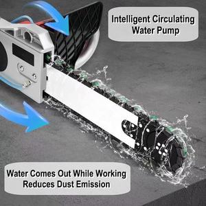 DANUO  Scies à béton électriques avec chaîne diamantée Scie à chaîne diamantée pour béton armé Brique Pierre Coupe de chaîne - Product Image 3