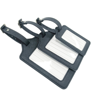 맞춤형 여행용 수하물 태그, PU 소재로 제작된 스트랩과 주소 카드가 있는 인조 가죽 ID 라벨 - Product Image 4