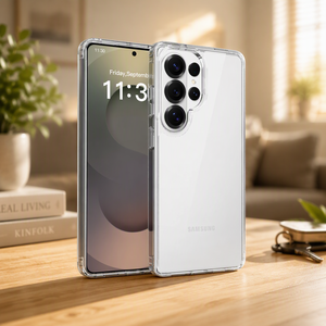 Nueva Funda Protectora para Teléfono Samsung S26 Ultra, Diseño de Lujo Transparente de TPU y PC Antiarañazos, Protección Completa de 360 Grados, Carga Inalámbrica - Product Image 1