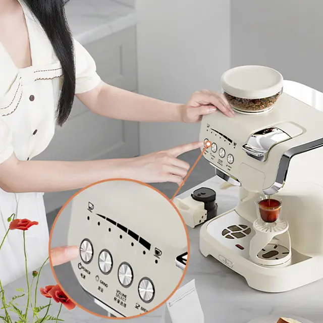 Household Appliance NP Coffee Machine Italian Multi Capsule Coffee Machine With Grinder