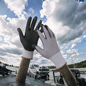 Guantes de Trabajo de Espuma Ultrafina con Puntos de Nitrilo y Nailon Spandex de Calibre 13 de la Marca MEIJI al por Mayor, Negros, Talla L, etc. - Product Image 6