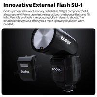 Flash Photo Rond Godox V1Pro V1C V1N V1S et X3 TTL Li-ion Sans Fil pour Canon Sony Nikon Fuji Olympus
