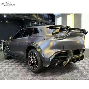 Kit Carrozzeria in Fibra di Carbonio Secca ASM DBX 19+ <span class=keywords><strong>MAN</strong></span>: Labbro, Minigonne Laterali, Diffusore e <span class=keywords><strong>Spoiler</strong></span> per Paraurti Auto ASM DBX/DBX 707 19+ - Product Image 4