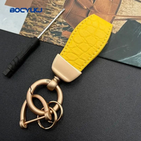Porte-clés voiture en cuir avec logo en métal pour BMW Mercedes VW Audi Toyota Honda Lexus Hyundai Kia Ford porte-clés accessoires anti-perte