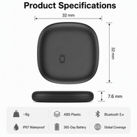 Traceur intelligent certifié Apple Find My et Google Find Hub, IP67, autonomie 365 jours, sans application, sans carte SIM, sans clés d'abonnement
