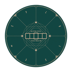 120cm Portable Round Poker Mat for Poker Games <strong>Rubber</strong> Non-Slip Poker Table Top Mat for <strong>Blackjack</strong> Casino - Product Image 2