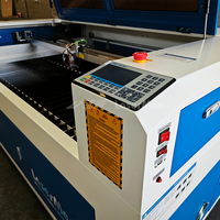 Machine de gravure et de découpe laser LaserMen 1410 CNC Ruida CO2 avec tube en verre pour bois, céramique, carrelage, acrylique, 80w 100w 130w pour matériaux non métalliques