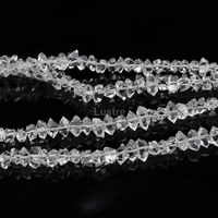 Perles de cristal de diamant Herkimer de qualité AAA, naturelles, brutes, transparentes, 3-4 mm, fabrication de bijoux, vente en gros, approvisionnement en vrac